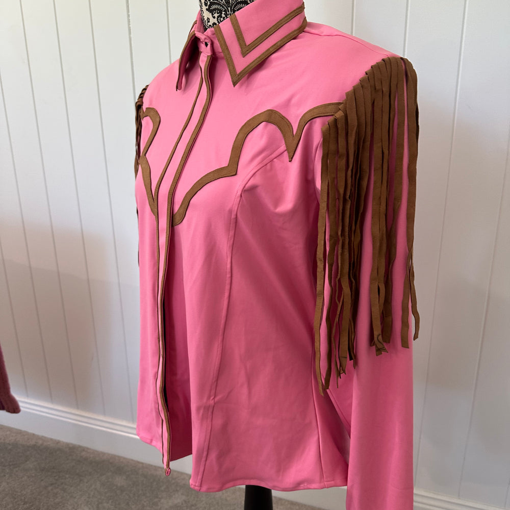 Ranch Show Shirt - Tassel Pink Brown