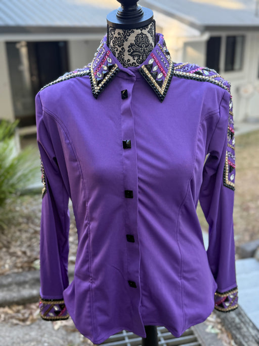 Bling Show Shirt - Purple Lycra