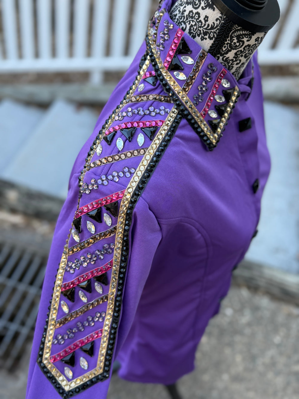 Bling Show Shirt - Purple Lycra