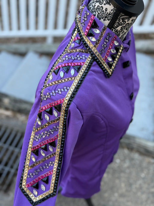 Bling Show Shirt - Purple Lycra