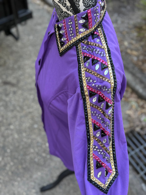 Bling Show Shirt - Purple Lycra