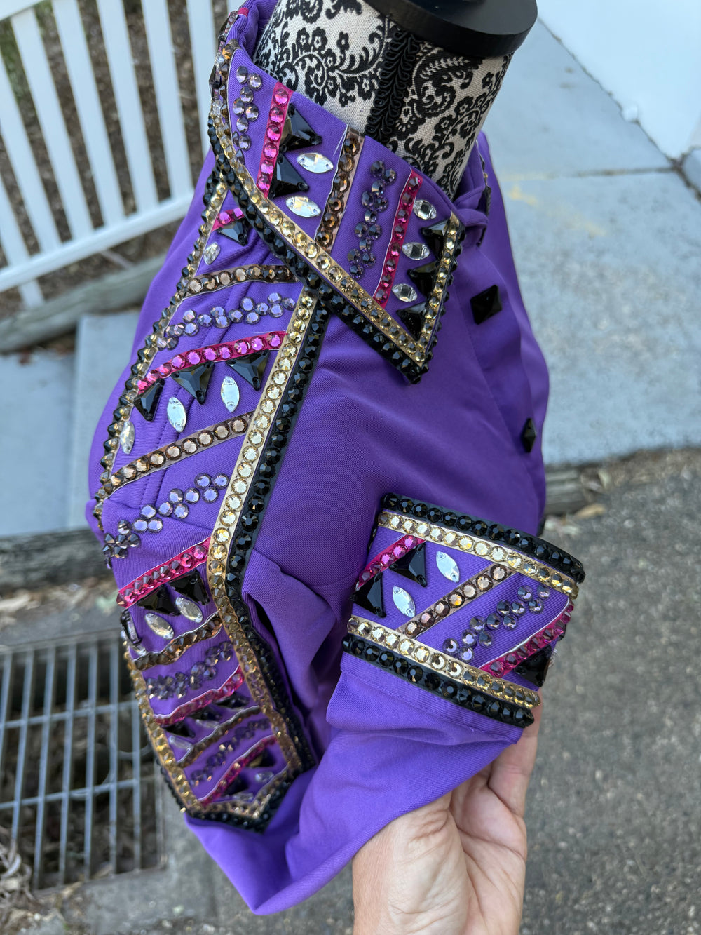 Bling Show Shirt - Purple Lycra