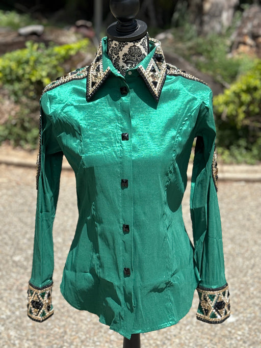 Bling Show Shirt - Emerald Green