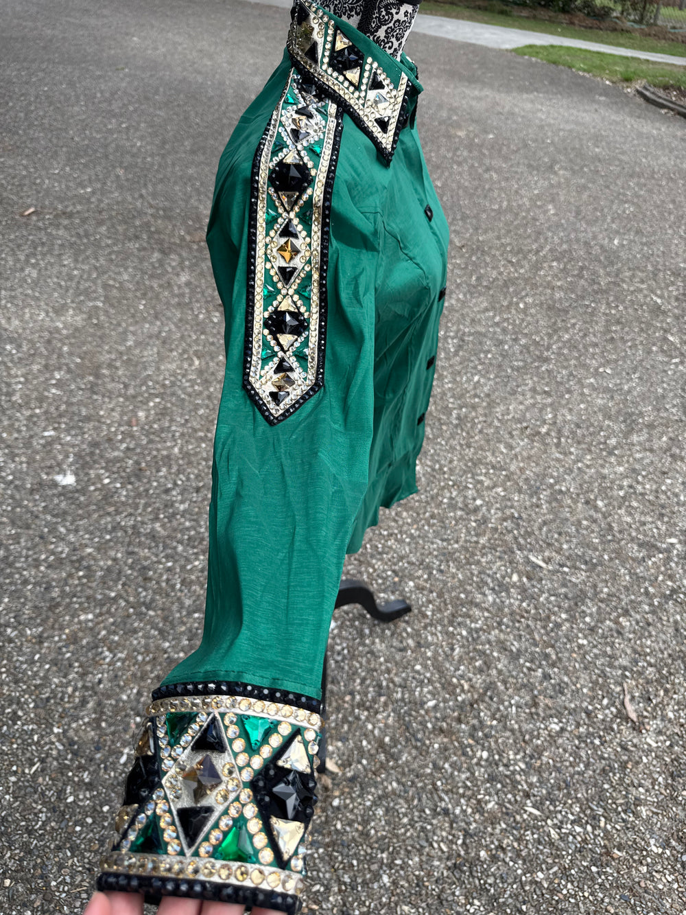 Bling Show Shirt - Emerald Green