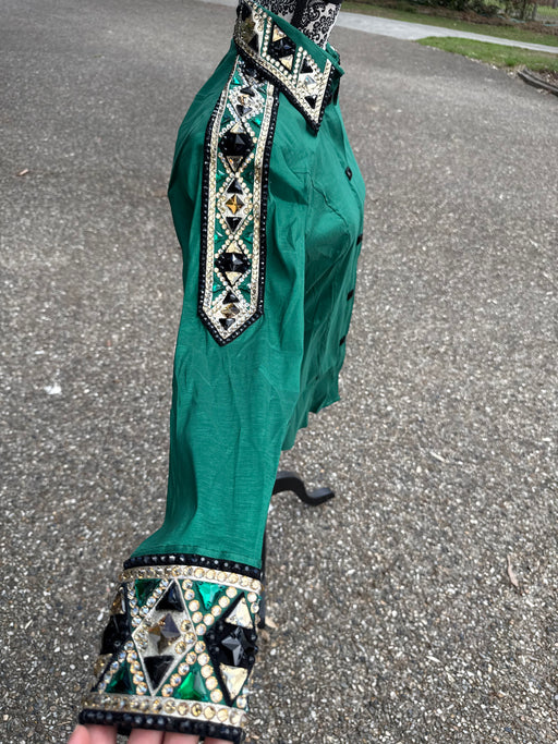 Bling Show Shirt - Emerald Green