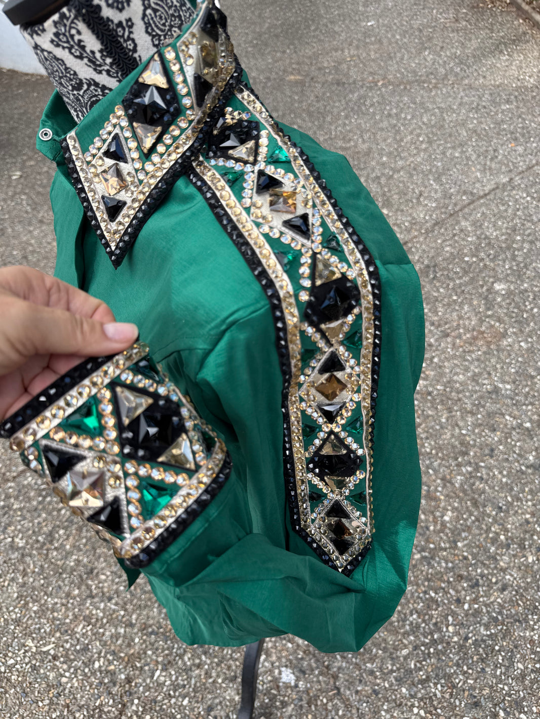 image Bling Show Shirt - Emerald Green