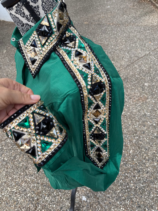 Bling Show Shirt - Emerald Green