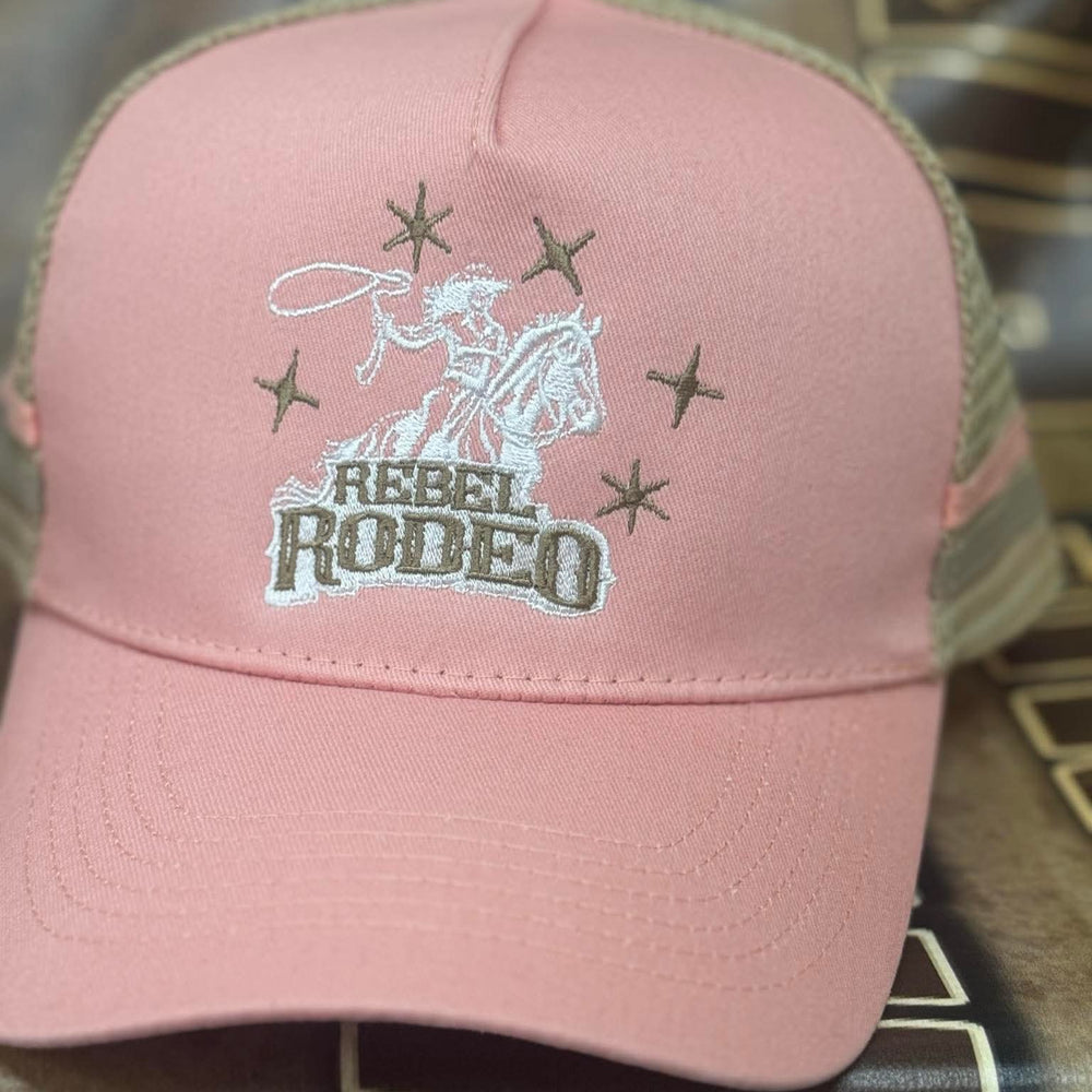 RR Trucker Cap - Ponytail Pink & Beige