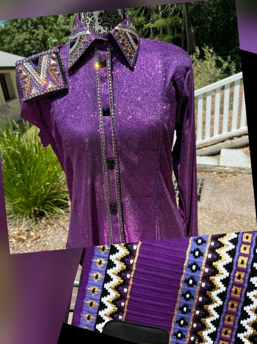 Purple Ultra Bling - Show Shirt